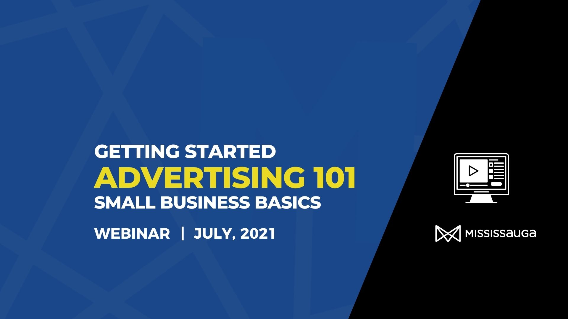 Advertising 101 Small Business Basics – Webinar, July 20