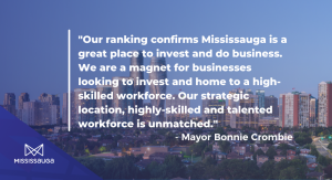 Mississauga Among Top 20 Best Locations in Canada for the 5th Consecutive Year