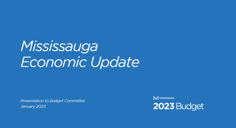 You are currently viewing Mississauga Economic Update: A Presentation to Budget Committee